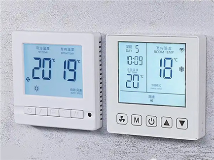 Central air conditioning control panel